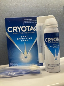 Cryotag for skin tags